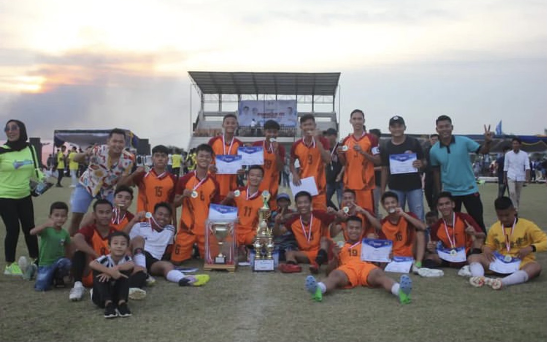 Tim Sepak Bola Indralaya Utara Juara Baru PORKAB III 2022 Ogan Ilir