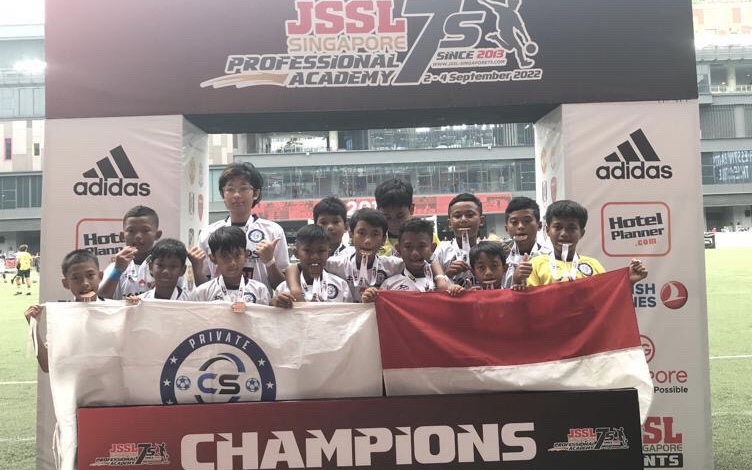 CS Private Soccer U-11 Finis di Posisi 3 JSSL 7s Singapore 2022