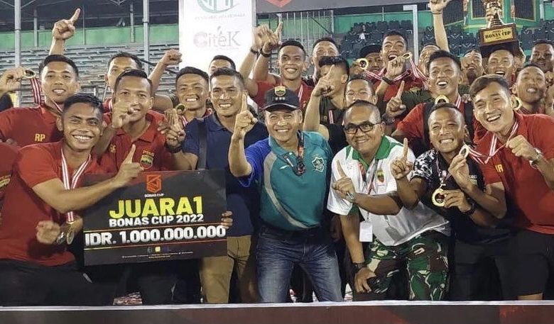 Digdaya di Final, PSAD Kodam I/Bukit Barisan Rebut Titel Juara Bonas Cup 2022