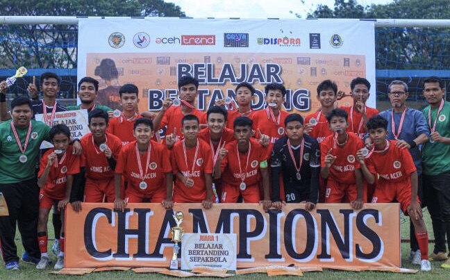 Jong Aceh FA Kampiun Belajar Bertanding Sepak Bola U-14 2023