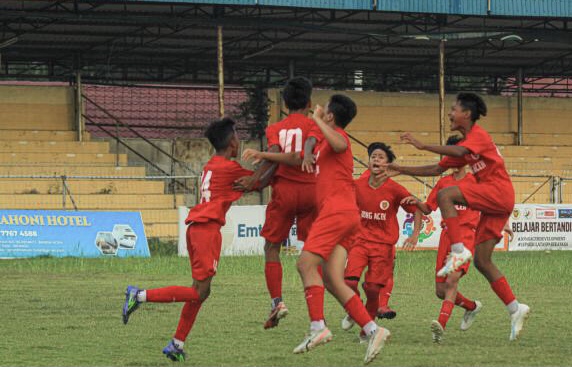 Jong Aceh FA Kampiun Belajar Bertanding Sepak Bola U-14 2023