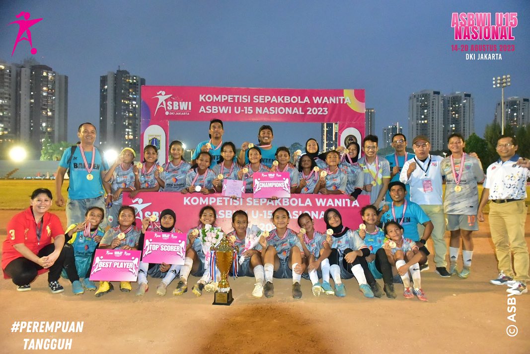 Unggul dalam Adu Penalti, Putri Tangsel Rebut Titel Juara ASBWI U-15