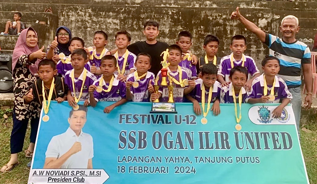 Menang atas Tuan Rumah, ACM (Cinta Marga) Juara Festival U-12 SSB Ogan Ilir United